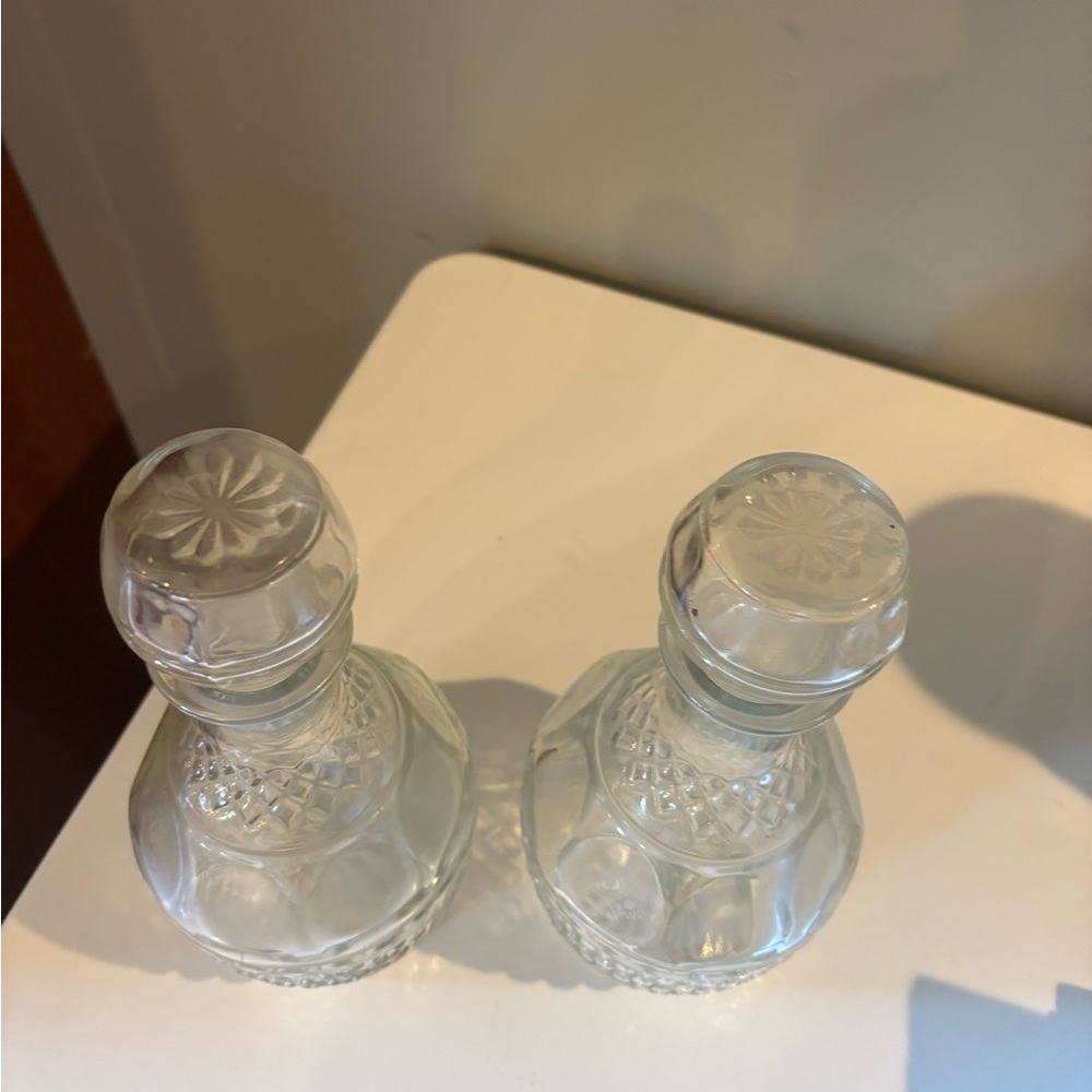 Elegant Clear Glass Decanters